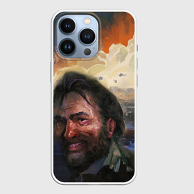 Чехол для iPhone 13 Pro с принтом Disco Elysium | Harrier Du Bois в Рязани,  |  | game art | harrier du bois | kim kitsuragi | волна диско | детектив гарри дюбуа | игра диско элизиум | офицер харрие дю буа | студия zaum