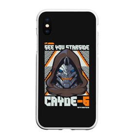 Чехол для iPhone XS Max матовый с принтом Cayde-6 арт в Рязани, Силикон | Область печати: задняя сторона чехла, без боковых панелей | desteny | desteny 2 | destiny | game | games | дестени | дустан | игра | игры