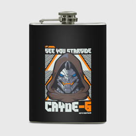 Фляга с принтом Cayde-6 арт в Рязани, металлический корпус | емкость 0,22 л, размер 125 х 94 мм. Виниловая наклейка запечатывается полностью | desteny | desteny 2 | destiny | game | games | дестени | дустан | игра | игры