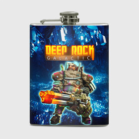 Фляга с принтом Deep Rock Galactic Gunner в Рязани, металлический корпус | емкость 0,22 л, размер 125 х 94 мм. Виниловая наклейка запечатывается полностью | deep rock galactic | drg | dwarf | gnome | gunner | гном | дип рок галактик | добыча минералов | космические шахтеры | стрелок