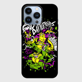 Чехол для iPhone 13 Pro с принтом Battletoads   Боевые Жабы в Рязани,  |  | Тематика изображения на принте: battletoads | pimple | rash | zitz | боевые жабы | зитц | игры | лягушки | пимпл | раш