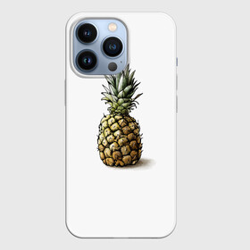 Чехол для iPhone 13 Pro с принтом Pineapple watercolor в Рязани,  |  | pineapple | ананас | графика | еда | рисунок | фрукт