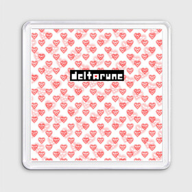 Магнит 55*55 с принтом DELTARUNE PATTERN LOGO в Рязани, Пластик | Размер: 65*65 мм; Размер печати: 55*55 мм | deltarune | deltarune 2 | game | patern | pattern | undertale символ | дельта | дельтарун | дельтарун 2 | знак руин андертейл | значок дельтарун пиксель | игра | патерн | паттерн | руна