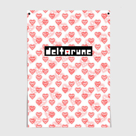 Постер с принтом DELTARUNE PATTERN LOGO в Рязани, 100% бумага
 | бумага, плотность 150 мг. Матовая, но за счет высокого коэффициента гладкости имеет небольшой блеск и дает на свету блики, но в отличии от глянцевой бумаги не покрыта лаком | deltarune | deltarune 2 | game | patern | pattern | undertale символ | дельта | дельтарун | дельтарун 2 | знак руин андертейл | значок дельтарун пиксель | игра | патерн | паттерн | руна