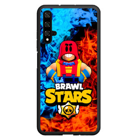 Чехол для Honor 20 с принтом ГРОМ БРАВЛ СТАРС GROM BRAWL STARS ОГОНЬ в Рязани, Силикон | Область печати: задняя сторона чехла, без боковых панелей | Тематика изображения на принте: brawl | brawl stars | brawler | grom | stars | боец | бравл старс | бравлер | брол старс | гром | мобильная игра | новый | хроматик | хроматические | хроматический боец | эпич