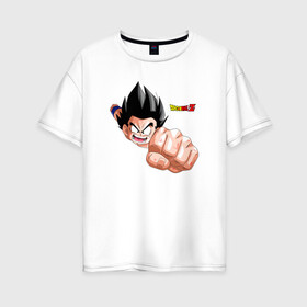 Женская футболка хлопок Oversize с принтом Драконий жемчуг Зет Dragon Ball Z в Рязани, 100% хлопок | свободный крой, круглый ворот, спущенный рукав, длина до линии бедер
 | anime | dragonball | goku | аниме | анимэ | гоку | драконий | жемчуг | манга