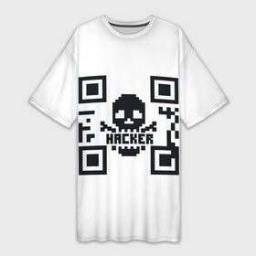 Платье-футболка 3D с принтом Хакерю. QR code. Qr код для программистов в Рязани,  |  | 404 | aws | backend | c | cloud | css | devops | frontend | git | github | go | golang | google | java | js | linux | meme | nodejs | php | python | qr | qr code | qr код | script | web | дата | код | компьютер | линукс | мем | мемы | мэм | об