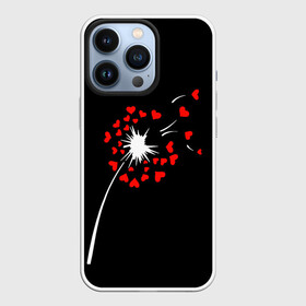 Чехол для iPhone 13 Pro с принтом Сердечный одуванчик в Рязани,  |  | feelings | fly away | hearts | hearty dandelion | holiday | love | valentines day | день святого валентина | любовь | праздник | разлетаются | сердечный одуванчик | сердца | чувства