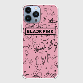 Чехол для iPhone 13 Pro Max с принтом BLACKPINK АВТОГРАФЫ РОЗОВЫЙ   PINK в Рязани,  |  | black  pink | blackpink | ddudu ddudu | jennie | jisoo | kpop | lalisa | lisa | pink | rose | автографы | блекпинк | группа | ддуду ддуду | дженни | джису | корейская группа | кпоп | лисы | розовый | розэ | черный