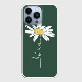 Чехол для iPhone 13 Pro с принтом let it be   будь как будет в Рязани,  |  | chamomile | flower | let it be | white petals | wildflower | белые лепестки | будь как будет | полевой цветок | ромашка | цветок