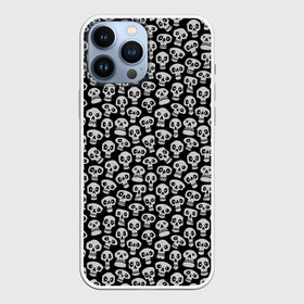 Чехол для iPhone 13 Pro Max с принтом Funny skulls в Рязани,  |  | Тематика изображения на принте: bone | bones | funny | skulls | кости | череп | черепа