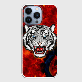 Чехол для iPhone 13 Pro с принтом ОГНЕННЫЙ ТИГР   FIRE TIGER в Рязани,  |  | 2022 | beast | merry christmas | new year | red bow | santa hat | snow | tiger | winter | winter is coming | year of the tiger | год тигра | дед мороз | животные | звери | зверь | зима | зима 2022 | зима близко | новог | новогодни