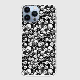 Чехол для iPhone 13 Pro Max с принтом Screaming skulls  web в Рязани,  |  | bats | bones | screaming | screaming skulls | skull | web | кости | кричат | кричащие черепа | летучая мышь | паутина | черепа