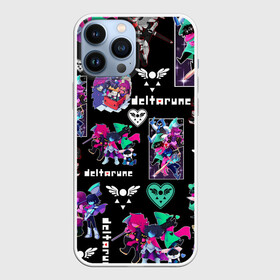 Чехол для iPhone 13 Pro Max с принтом DELTARUNE PATTERN ART   ГЕРОИ ДЕЛЬТАРУН в Рязани,  |  | deltarune | deltarune 2 | game | magic | undertale символ | дельта | дельтарун | дельтарун 2 | джевил | знак руин андертейл | значок дельтарун пиксель | игра | королева | крис | магическая руна | магия | ноэлль | ральзей