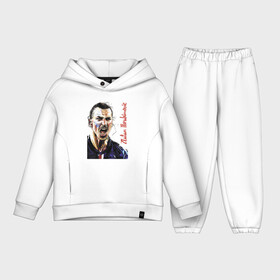 Детский костюм хлопок Oversize с принтом Zlatan Ibrahimovich   striker, Milan в Рязани,  |  | football | forward | legend | milan | star | striker | zlatan ibrahimovich | звезда | златан ибрагимович | легенда | милан | нападающий | форвард | футбол