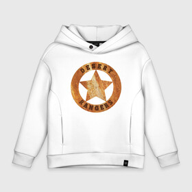 Детское худи Oversize хлопок с принтом wasteland 3 desert rangers star emblem в Рязани, френч-терри — 70% хлопок, 30% полиэстер. Мягкий теплый начес внутри —100% хлопок | боковые карманы, эластичные манжеты и нижняя кромка, капюшон на магнитной кнопке | desert rangers | steam | wasteland | видео игра | гик | игра | мем | рейнджер | стим