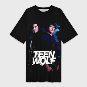 Платье-футболка 3D с принтом Волчонок  Teen Wolf в Рязани,  |  | derek hale | scott mccall | teen wolf | tyler hoechlin | tyler posey | волчонок | волчонок сериал | дерек хейл | оборотень волчонок | скотт макколл | тайлер пози | тайлер хеклин