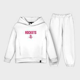 Детский костюм хлопок Oversize с принтом HOUSTON ROCKETS NBA | ХЬЮСТОН РОКЕТС НБА в Рязани,  |  | basketball | club | game | houston | nba | rockets | sport | team | баскет | баскетбол | игра | клуб | мяч | нба | рокетс | спорт | сша | хьюстон