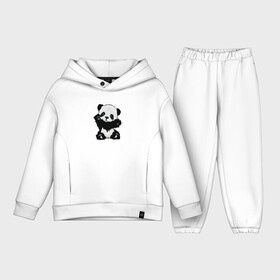 Детский костюм хлопок Oversize с принтом Cute Baby Panda в Рязани,  |  | Тематика изображения на принте: детский | лапочка | милый | мимими | панда | ребенок | хороший