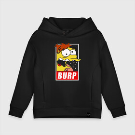 Детское худи Oversize хлопок с принтом Barney Gumble BURP СИМПСОНЫ Simpsons в Рязани, френч-терри — 70% хлопок, 30% полиэстер. Мягкий теплый начес внутри —100% хлопок | боковые карманы, эластичные манжеты и нижняя кромка, капюшон на магнитной кнопке | barney gumble | bart | homer | simpson | simpsons | барни гамбл | барт | барт симпсон | гомер | гомер симпсон | лиза | симпсон | симпсоны