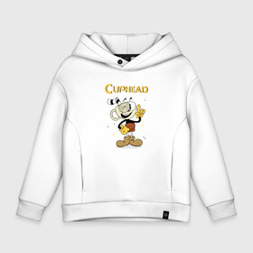 Детское худи Oversize хлопок с принтом Cuphead. Шоу Чашечка в Рязани, френч-терри — 70% хлопок, 30% полиэстер. Мягкий теплый начес внутри —100% хлопок | боковые карманы, эластичные манжеты и нижняя кромка, капюшон на магнитной кнопке | Тематика изображения на принте: cuphead | cuphead show | желтый | игра cuphead | капхед | капхед и магмен | капхэд | коричневый | кружечка | кружечка и чаше | купхед | лого cuphead | лого чашечка | логотип cuphead | логотип чашечка | мультфильм