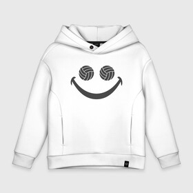 Детское худи Oversize хлопок с принтом Smile Volleyball в Рязани, френч-терри — 70% хлопок, 30% полиэстер. Мягкий теплый начес внутри —100% хлопок | боковые карманы, эластичные манжеты и нижняя кромка, капюшон на магнитной кнопке | game | smile | sport | volley | volleyball | волейбол | волейболист | волейболистка | игра | мяч | смайл | спорт | спортсмен | тренер | улыбка