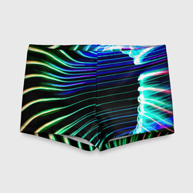 Детские купальные плавки 3D с принтом Portal / Fashion pattern / Neon в Рязани, Полиэстер 85%, Спандекс 15% | Слитный крой, подклад по переду изделия, узкие бретели | Тематика изображения на принте: color | fashion | neon | pattern | portal | мода | неон | портал | узор | цвет