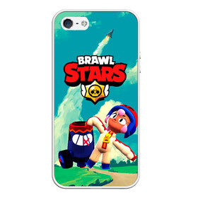 Чехол для iPhone 5/5S матовый с принтом brawlstars Выстрел Бонни Bonny в Рязани, Силикон | Область печати: задняя сторона чехла, без боковых панелей | boni | bonnie | brawl | brawl stars | brawlstars | brawl_stars | бони | бонни | бравлстарс