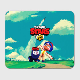 Прямоугольный коврик для мышки с принтом brawlstars Выстрел Бонни Bonny в Рязани, натуральный каучук | размер 230 х 185 мм; запечатка лицевой стороны | boni | bonnie | brawl | brawl stars | brawlstars | brawl_stars | бони | бонни | бравлстарс