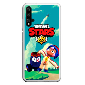 Чехол для Honor 20 с принтом brawlstars Выстрел Бонни Bonny в Рязани, Силикон | Область печати: задняя сторона чехла, без боковых панелей | boni | bonnie | brawl | brawl stars | brawlstars | brawl_stars | бони | бонни | бравлстарс