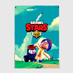 Постер с принтом brawlstars Выстрел Бонни Bonny в Рязани, 100% бумага
 | бумага, плотность 150 мг. Матовая, но за счет высокого коэффициента гладкости имеет небольшой блеск и дает на свету блики, но в отличии от глянцевой бумаги не покрыта лаком | boni | bonnie | brawl | brawl stars | brawlstars | brawl_stars | бони | бонни | бравлстарс