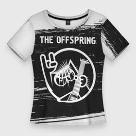 Женская футболка 3D Slim с принтом The Offspring  КОТ  Краска в Рязани,  |  | band | metal | offspring | rock | the | the offspring | группа | кот | краска | оффспринг | рок