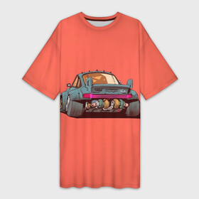 Платье-футболка 3D с принтом cyber car в Рязани,  |  | auto | avto | drive2 | авто | автозапчасти | автозвук | автомобили | автосервис | автоспорт | автотюнинг | гонки | дорога | машина | скорость