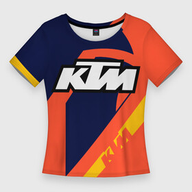 Женская футболка 3D Slim с принтом KTM VINTAGE  SPORTWEAR в Рязани,  |  | Тематика изображения на принте: 90s | cross | enduro | ktm | moto | moto sport | motocycle | sportmotorcycle | vintage | винтаж | кросс | ктм | мото | мото спорт | мотоспорт | спорт мото