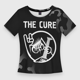 Женская футболка 3D Slim с принтом The Cure  КОТ  Камуфляж в Рязани,  |  | band | cure | metal | rock | the | the cure | группа | камуфляж | кот | кьюр | милитари | рок