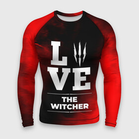 Мужской рашгард 3D с принтом The Witcher Love Классика в Рязани,  |  | logo | love | the | the witcher | witcher | ведьмак | игра | игры | лого | логотип | огонь | пламя | символ