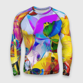 Мужской рашгард 3D с принтом Цветы  Буйство красок  Flowers  Riot of colors в Рязани,  |  | color | fashion | flowers | nature | summer | лето | мода | природа | цвет | цветы