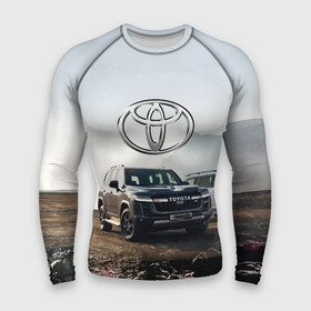 Мужской рашгард 3D с принтом Toyota Land Cruiser 300 Sport в Рязани,  |  | car | japan | land cruiser | motorsport | mountains | nature | off road vehicle | prestige | toyota | автомобиль | автоспорт | внедорожник | горы | престиж | природа | тойота | япония