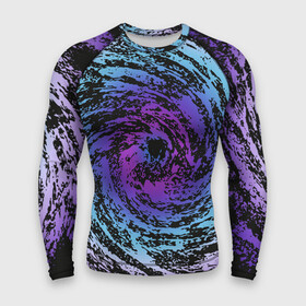 Мужской рашгард 3D с принтом Галактика Неон в Рязани,  |  | neon | space | tie dye | галактика | космос | неон | тай дай