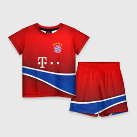 Детский костюм с шортами 3D с принтом bayern munchen  sport в Рязани,  |  | bayern | bayern munchen | fc bayern | football | football club | sport | бавария | спорт | футбол | футбольный клуб