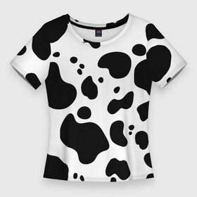 Женская футболка 3D Slim с принтом Пятна Далматина в Рязани,  |  | Тематика изображения на принте: 101 далматинец | далматин | далматинец | пятна далматинца | собаки