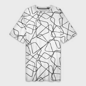 Платье-футболка 3D с принтом Трапеции На Белом Фоне в Рязани,  |  | abstraction | figure | geometry | isometric | pattern | shape | trapezoid | абстракция | геометрия | изометрический | трапеция | узор | фигура | форма