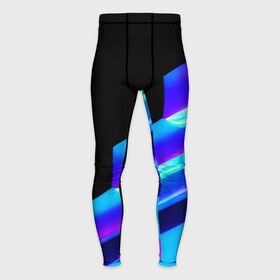 Мужские тайтсы 3D с принтом Яркие неоновые линии в Рязани,  |  | black | blue | bright | dark | lines | multicoloured | neon | pink | purple | straight | stripe | synthwave | линии | неон | полосы | прямые | разноцветные | розовый | синий | темный | фиолетовый | черный | яркие