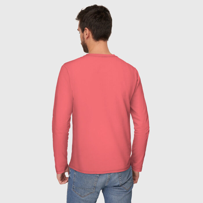 Мужской лонгслив хлопок Семейное положение - есть кот фото