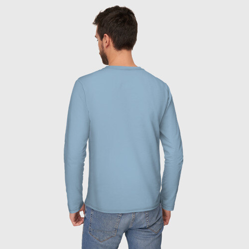 Мужской лонгслив хлопок Семейное положение - есть кот фото