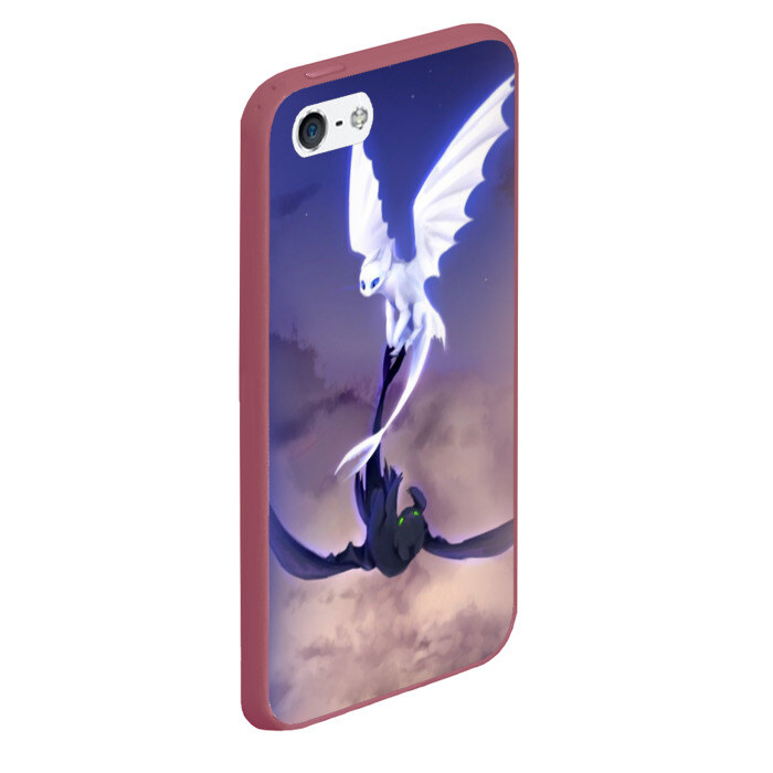 Чехол для iPhone 5/5S матовый как приручить дракона фото