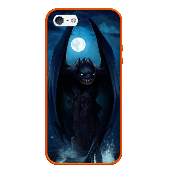 Чехол для iPhone 5/5S матовый Night Fury фото