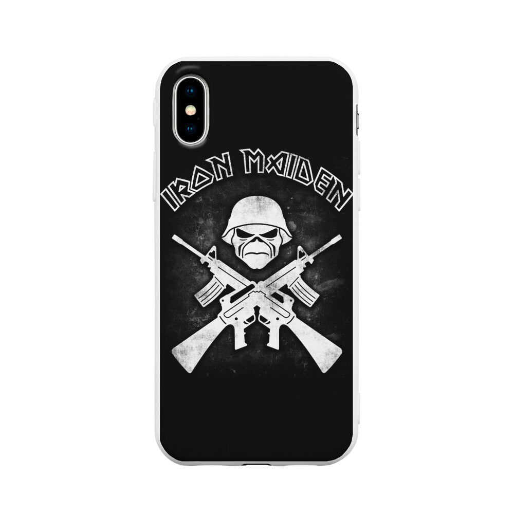 Чехол для iPhone X матовый Iron Maiden ❤ — купить со скидкой 51% на «Все  Футболки.Ру» | Принт — 1732117 в Рязани