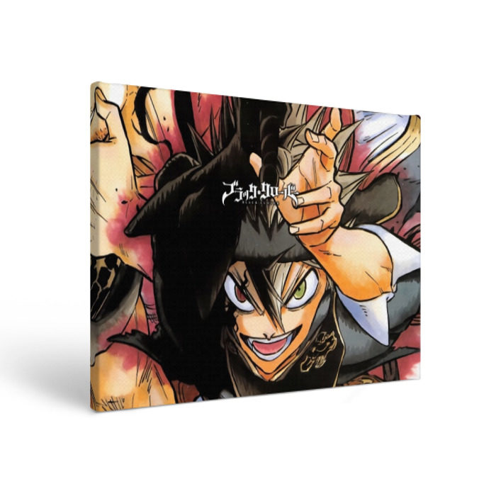 Холст прямоугольный Чёрный клевер фото