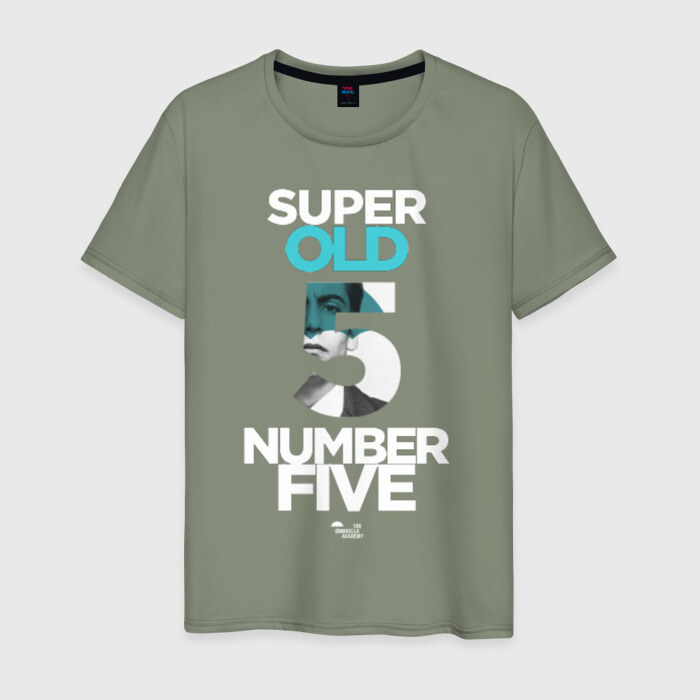 Мужская футболка хлопок Номер пять Академия Амбрелла фото